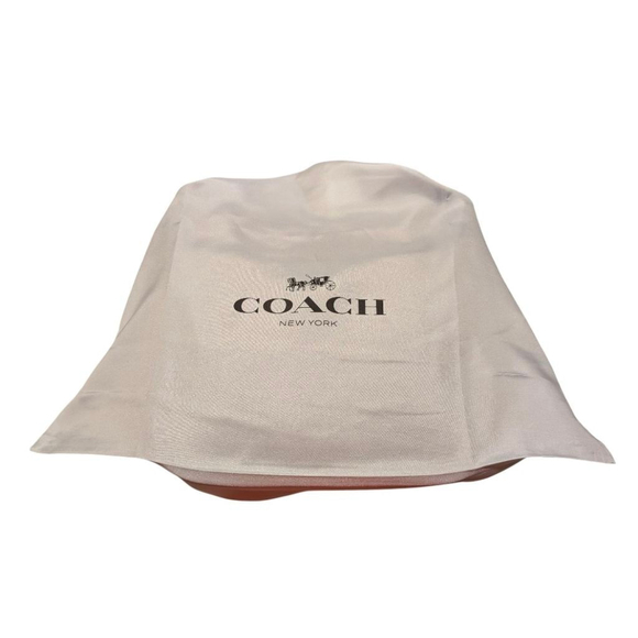 Women's Coach Signature Shoulder Bag Brown/Red One Size - Picture 14 of 14